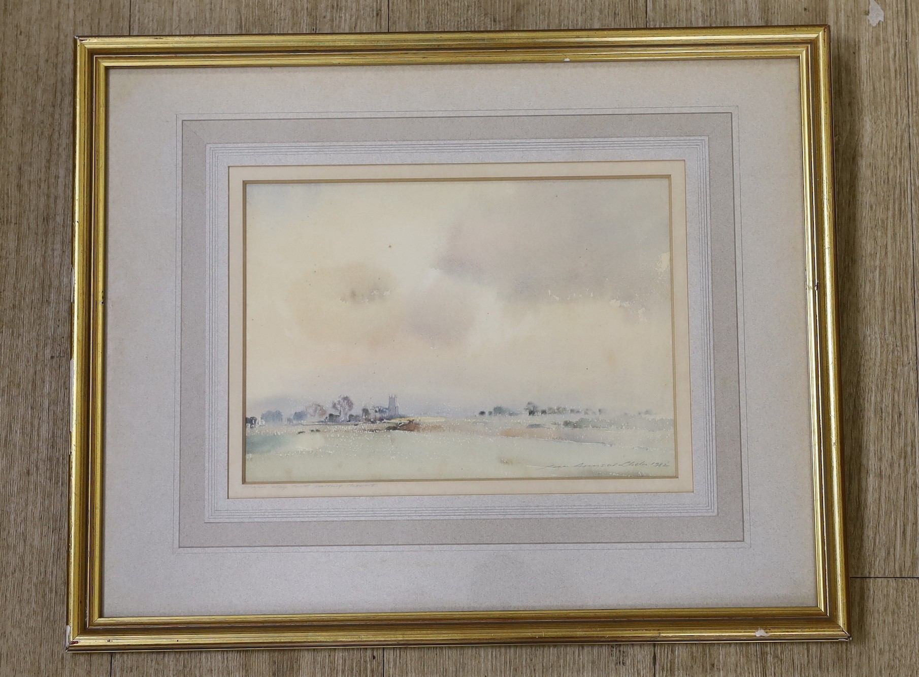 Ian Armour-Chelu (1928-2000), watercolour, 'Warm Day with Passing Showers', signed, 20 x 29cm